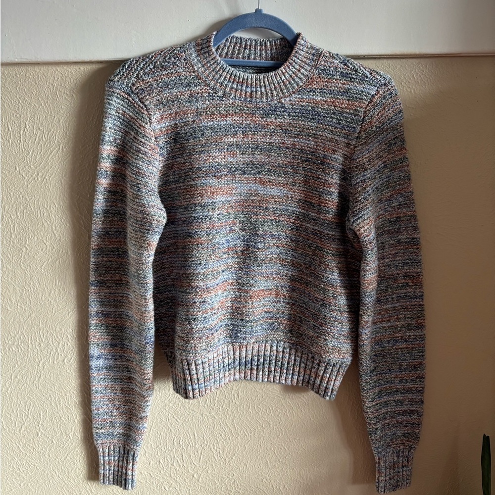 Abercrombie womens multi colored crew knit sweater